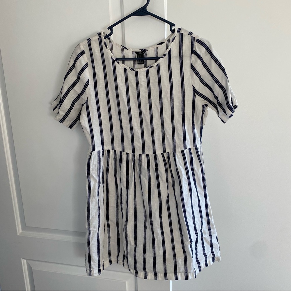 Striped forever 21 babydoll dress